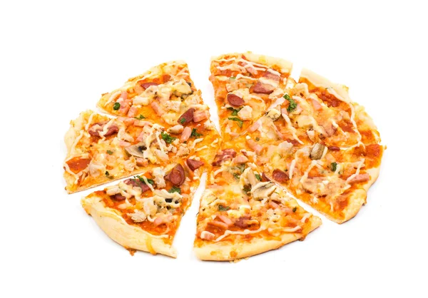 Smakelijke Italiaanse pizza — Stockfoto