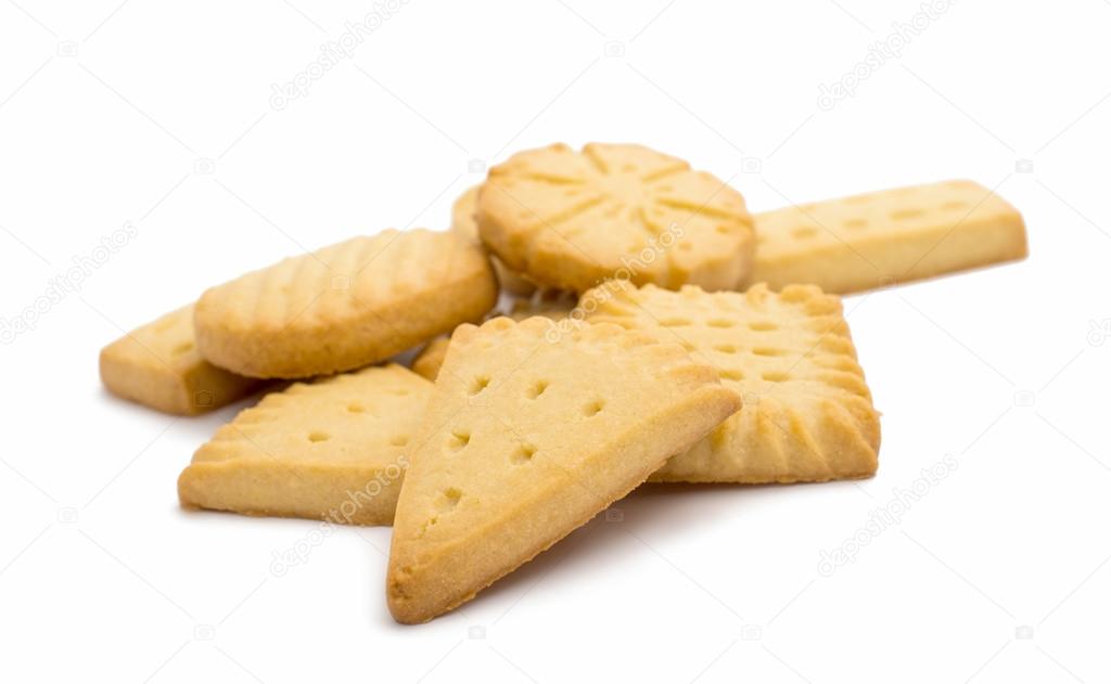Butter cookies isolated 