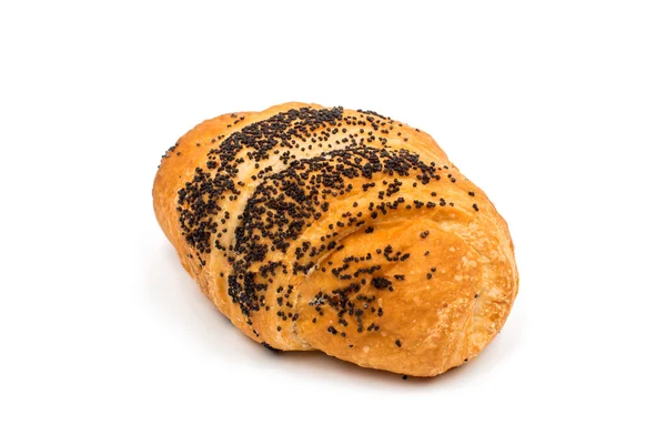 Croissant med vallmofrön — Stockfoto
