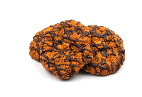 Cookies with chocolate glaze — Stock Photo, Image