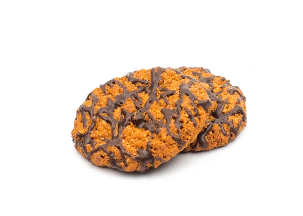 Cookies with chocolate glaze — Stock Photo, Image