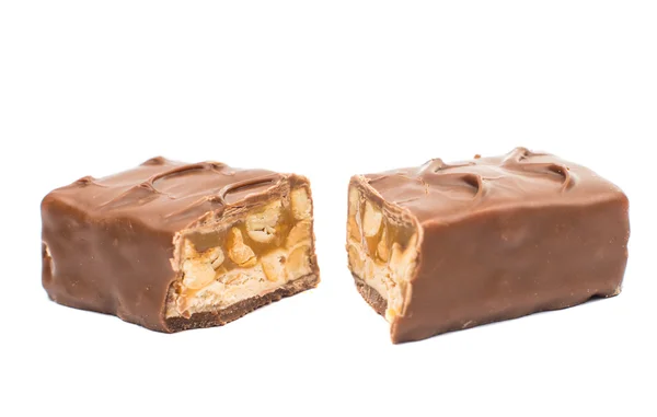 Välsmakande choklad med nötter — Stockfoto