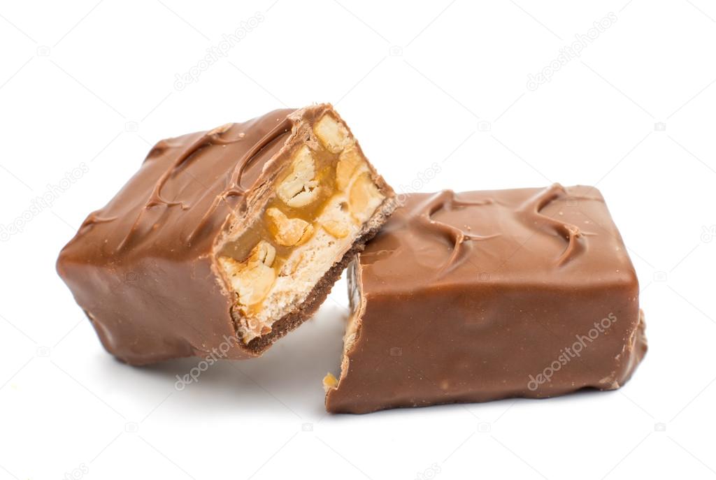 Tasty chocolate with nuts