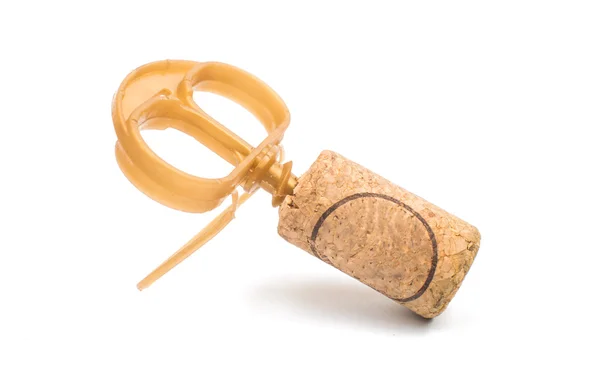 İzole şarap cork — Stok fotoğraf