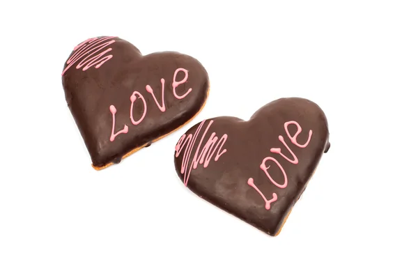 Tasty cookie hearts — Stock Photo, Image