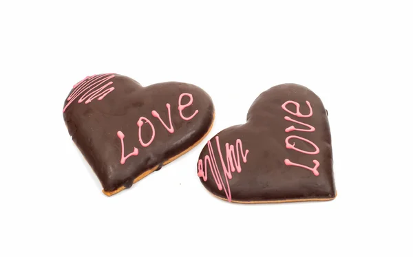 Tasty cookie hearts — Stock Photo, Image