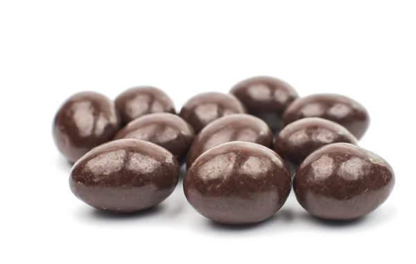 Smakelijke amandelen in chocolade — Stockfoto