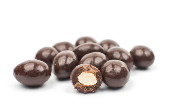 Sabrosas almendras en chocolate — Foto de Stock