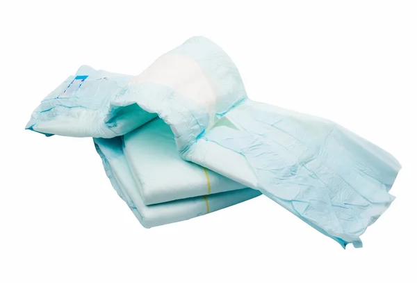 Diapers stacked in a piles — Stock Photo, Image