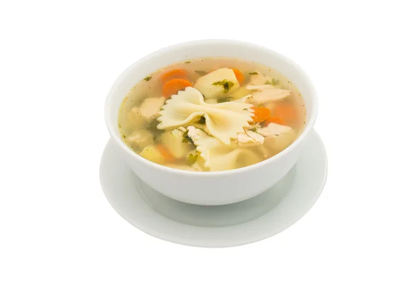 Soupe de poulet saine — Photo