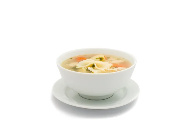 Здоровый куриный суп — стоковое фото