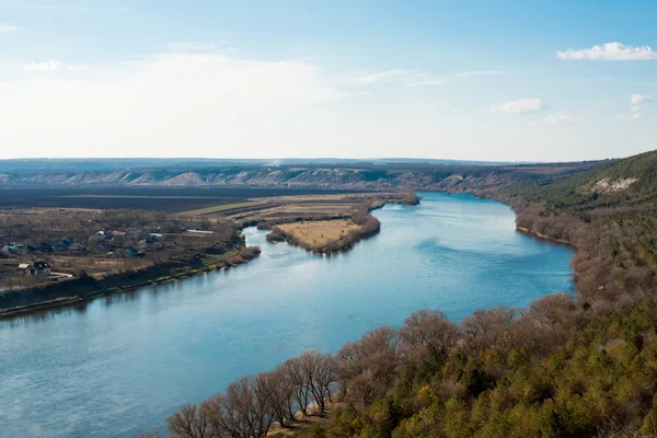 Paisagem do rio Dniester — Fotografia de Stock