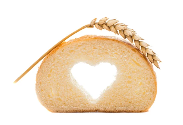 Шматочок хліба з вухами — стокове фото