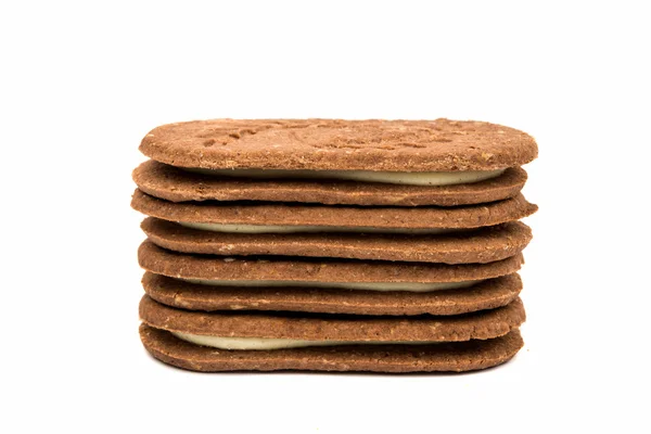 Panini biscottini con crema — Foto Stock