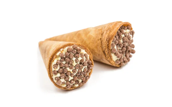 Tasty wafer rolls — Stock Photo, Image