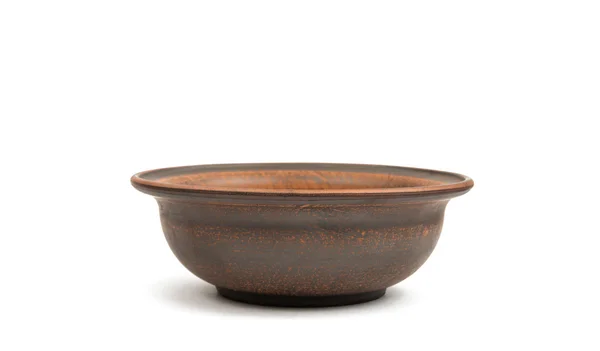 Brown earthenware dish — Stock Photo, Image