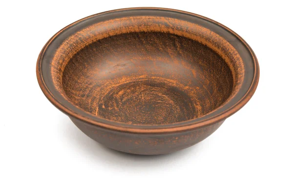 Brown earthenware dish — Stock Photo, Image