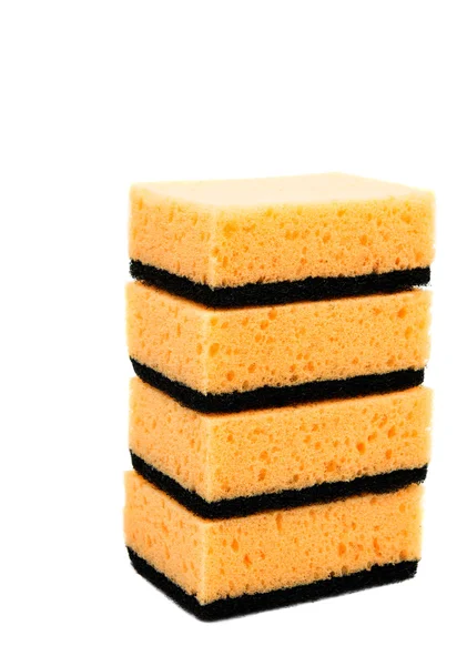 Esponjas de cozinha laranja — Fotografia de Stock