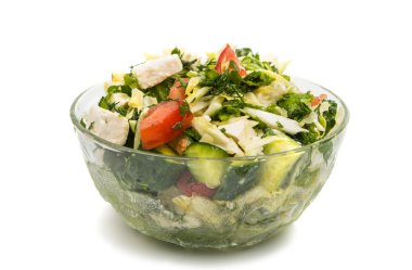 Taze sebze salatası. 