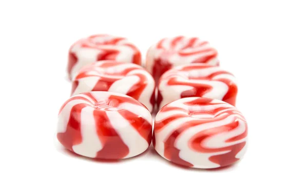 Striped fruit candies — Stock Photo, Image