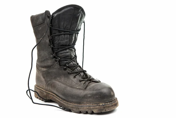 Vecchi stivali militari — Foto Stock