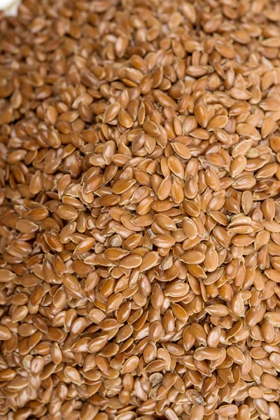 Семена льна коричневого — стоковое фото