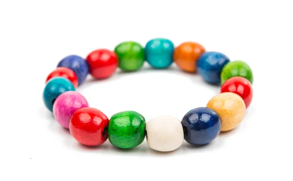 Perline di legno colorate — Foto Stock