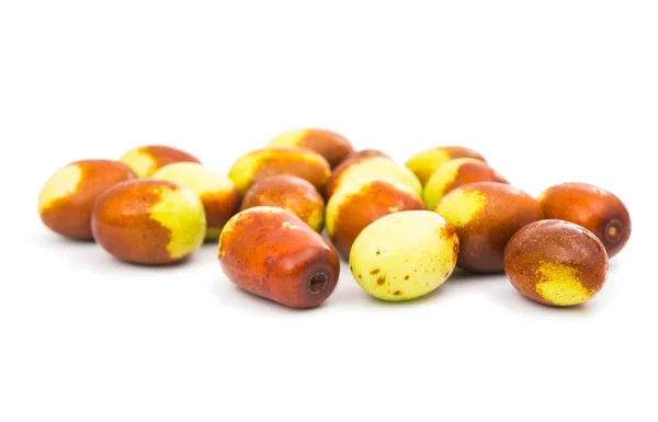 Chinese jujubes isolated — Stock Photo, Image