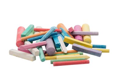 Düzenlenmiş renkleri çeşitli tebeşirler 