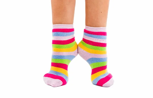 Носки женские ноги — стоковое фото