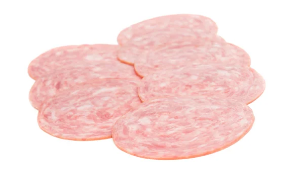 Wurst in Scheiben — Stockfoto