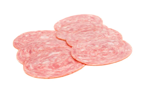 Wurst in Scheiben — Stockfoto