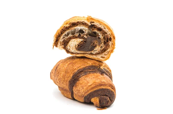 Croissant de chocolate — Fotografia de Stock