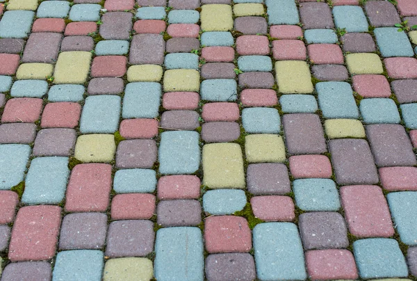Background of colored paving slabs — Stock Photo, Image