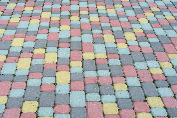 Background of colored paving slabs — Stock Photo, Image