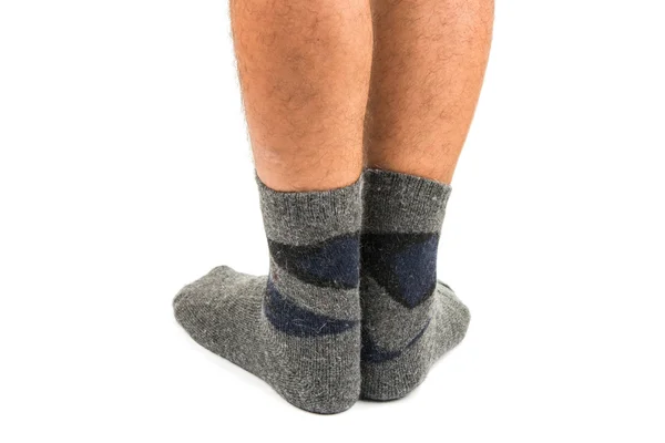 Legs vanuit een zakenman zonder zijn broek. — Stockfoto