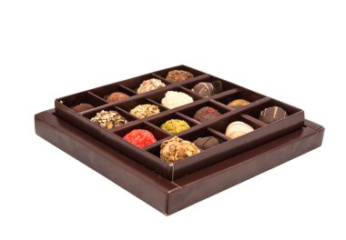 Kutu çikolata truffles