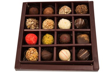 Kutu çikolata truffles