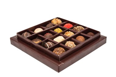 Kutu çikolata truffles