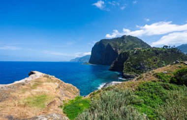 beautiful landscape of Madeira Island with ocean view