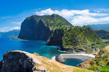 beautiful landscape of Madeira Island with ocean view