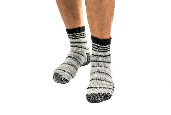 Ноги бизнесмена без штанов . — стоковое фото