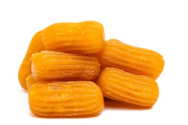 Tulumba beyaz arkaplanda izole edildi