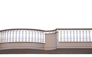 Stone railings isolated on white background