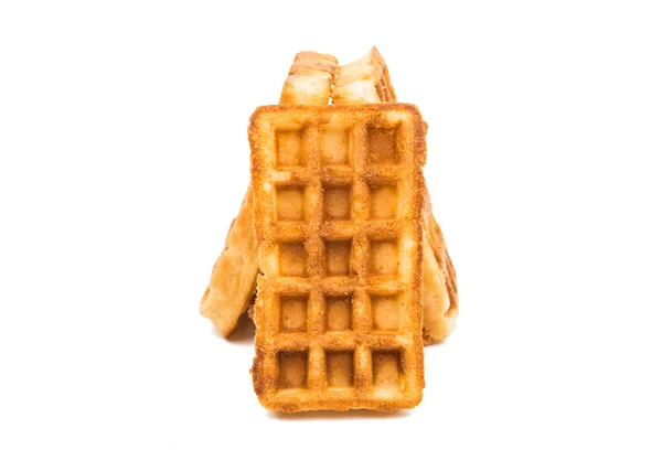 Freshly baked belgium waffles — Stock Photo, Image