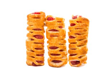 Puf böreği izole reçel ile dolu.