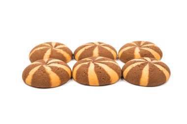 lezzetli çikolata çizgili kurabiye