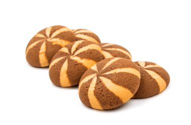 lezzetli çikolata çizgili kurabiye