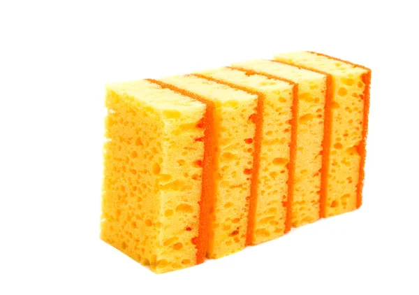 Gelber Küchenschwamm — Stockfoto