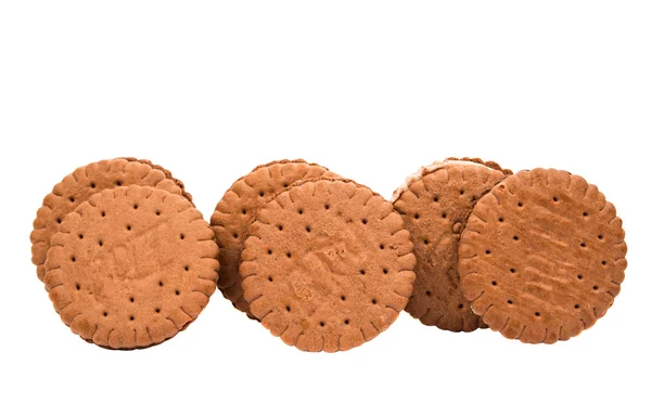 Chocolate sandwich crackers — Stock Photo, Image